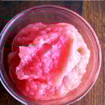 A bowl of homemade applesauce.