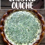 Potato-crusted quiche.