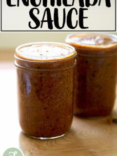 enchilada sauce in a jar