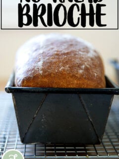 Homemade brioche loaf.