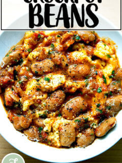 Slow-cooker gigante beans.