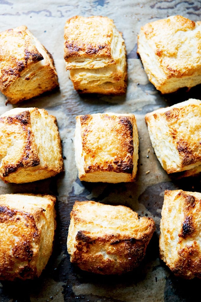 Just-baked biscuits.