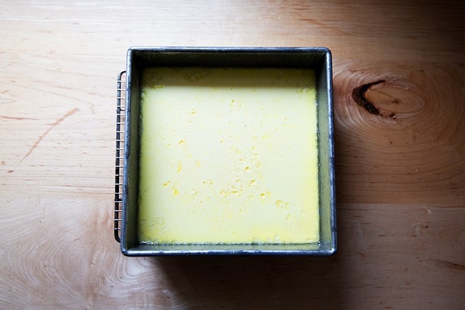 Just baked egg custard.