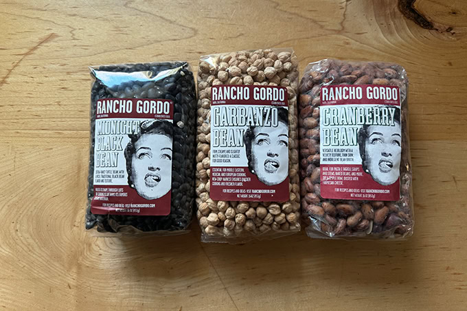 Rancho Gordo beans.