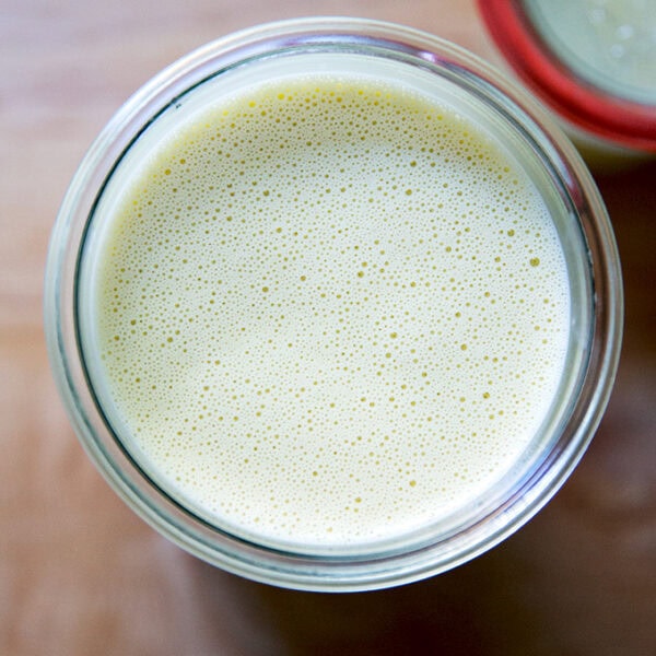 A jar of Caesar dressing.