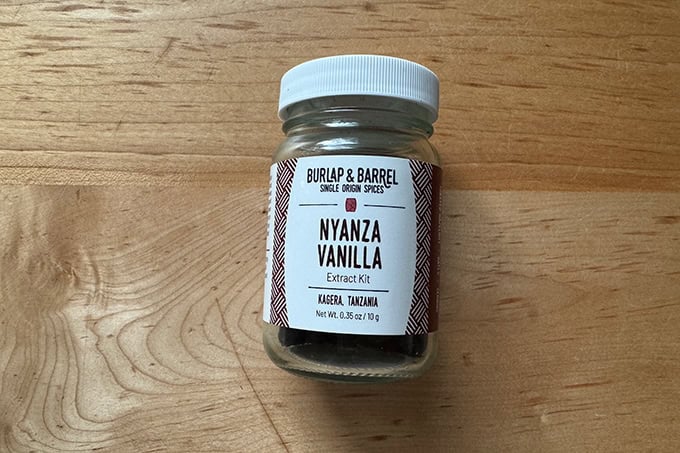 A jar of Nyanza Vanilla extract kit.