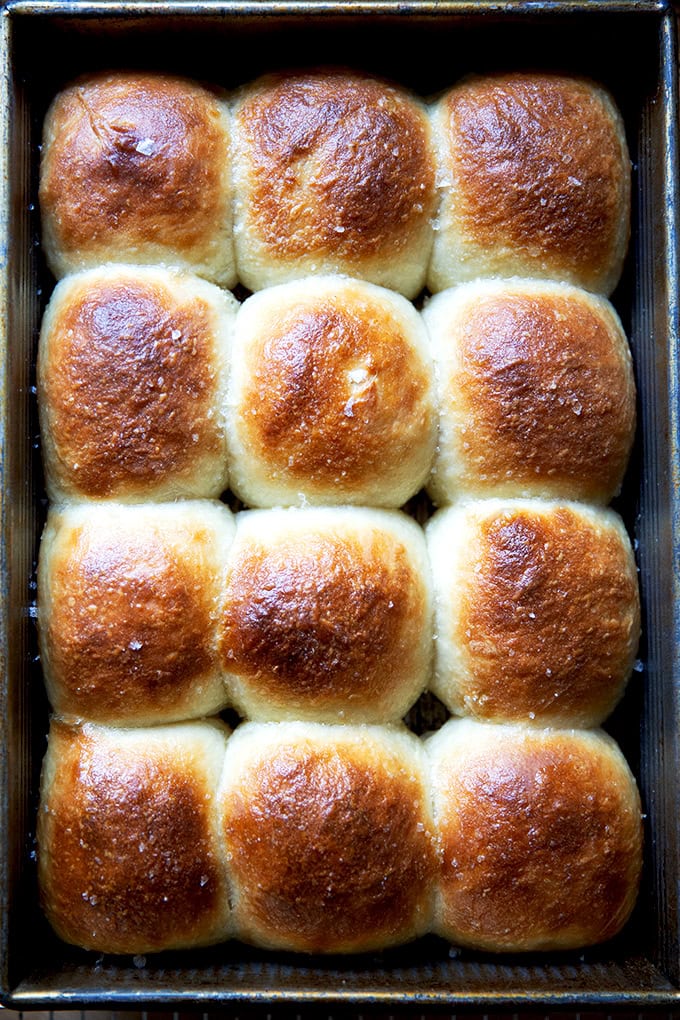 Just-baked Buttermilk Pull-Apart rolls.