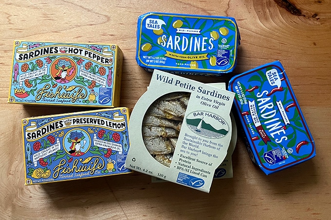 Sardine tins.