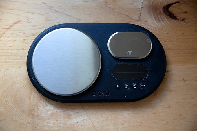 A digital scale.