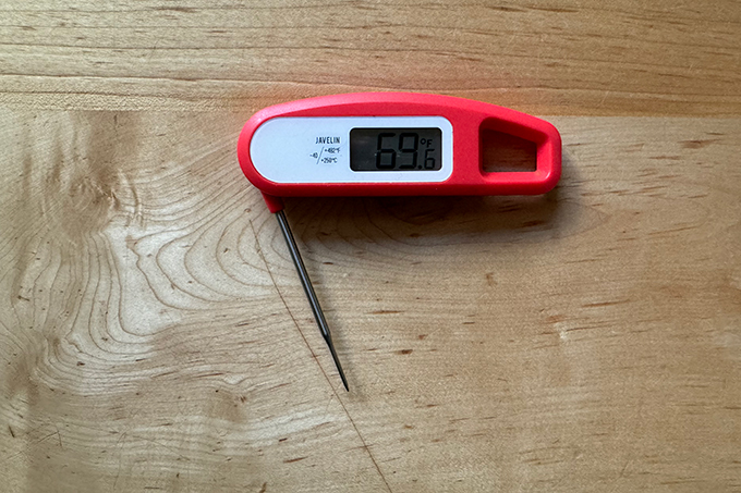 An instant-read thermometer.