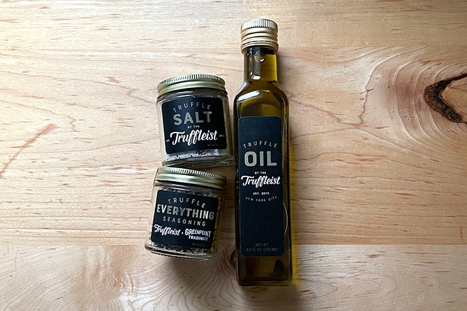 Truffleist oil and salts.