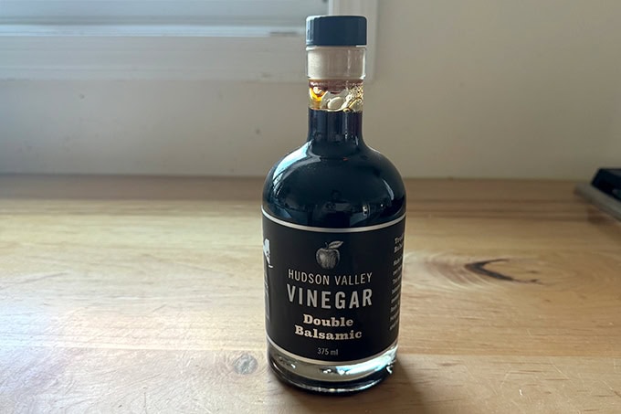 A bottle of really good aged Balsamic Vinegar.