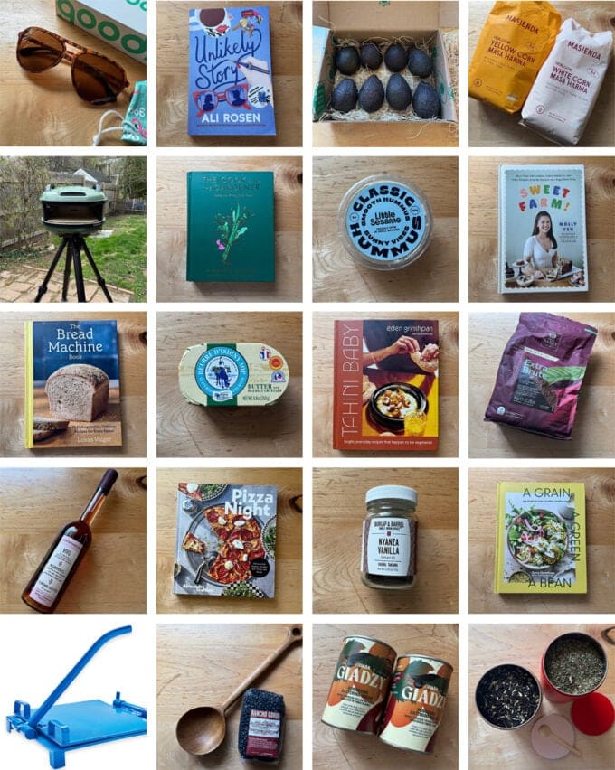 A montage of images of Mother's Day gift ideas.