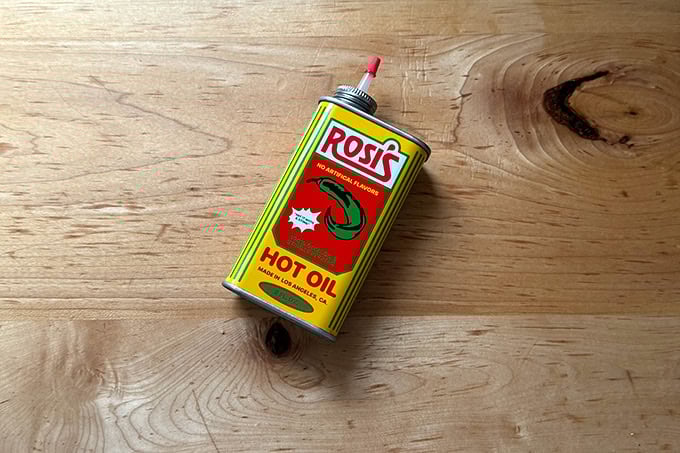 Rosi's hot chili oil.