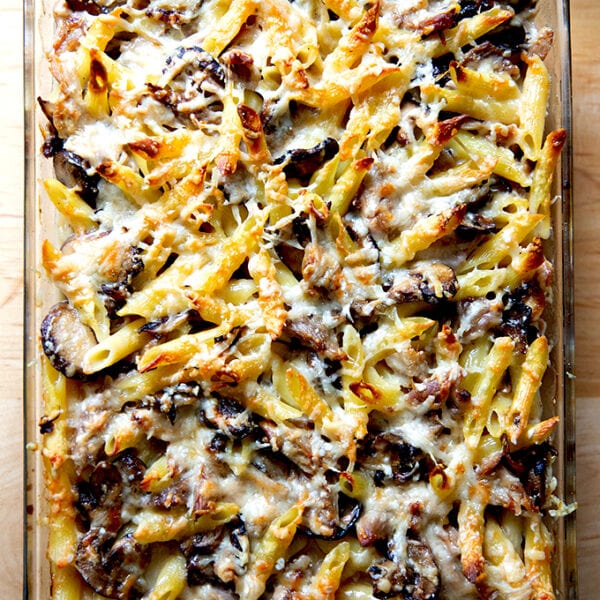 Just-baked Turkey Tetrazzini.